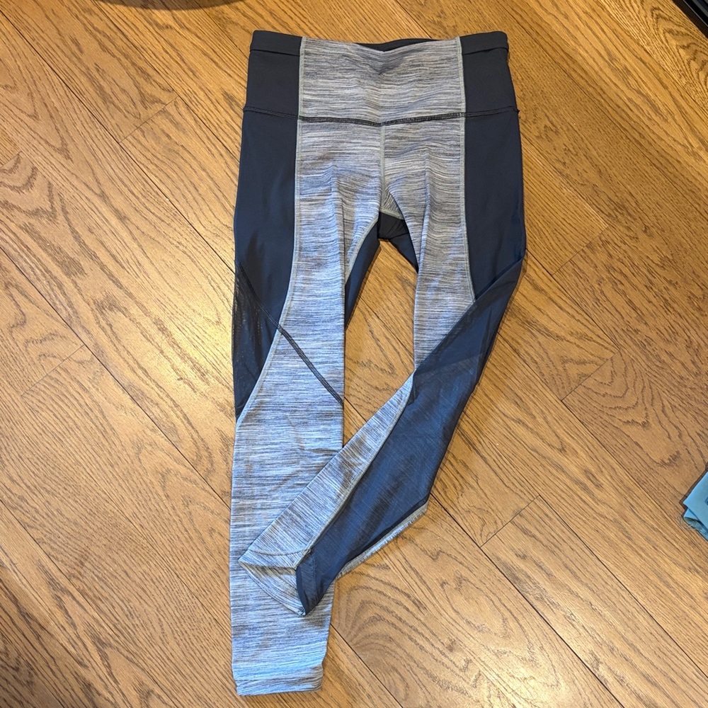 Lululemon Grey and Black Athletic Leggings